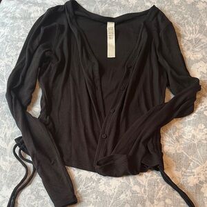 lululemon athletica Black Cardigan Sweater